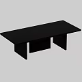 Dark Wooden Dining Table With Unique Textured Leg Structure And Modern Design