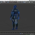 Smart Machine Featuring Silver Humanoid Form Intricate Patterned Armor Futuristic Tech Design 3d model
