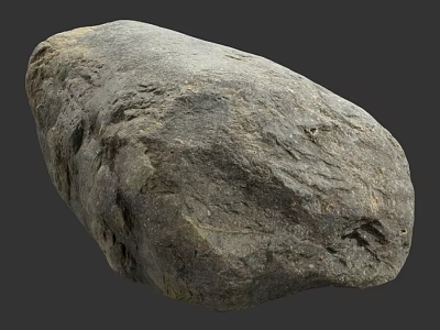 Natural Raw Stone Material With Rough Surface And Distinctive Natural Texture 3d model