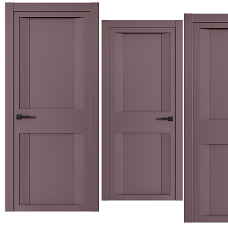 Modern Minimalist Room Door Simple Room Door 3d model