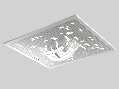 modern ceiling lamp 3d model