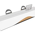 Modern reception desk front desk 3d model