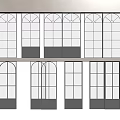 Modern Arch Top Glass Sliding Doors For Building Exterior Design