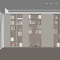 Modern Bookshelf Interior Design With Open Shelves Books Decorative Vases And Warm Lighting