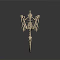 Detailed Medical Device Bird Skeleton Anatomical Model as Veterinary Educational Tool 3d model