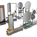 Stylish Modern Mirrors With Various Shapes And Decorative Stands For Home Decor
