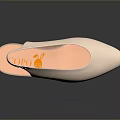 Stylish Pink Slingback High Heels With Pointed Toe And Block Heel Design