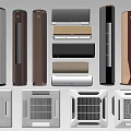 Different Types Of Modern Air Conditioner Fans Including Standing And Wall Mounted Designs