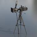 Camera Movie Camera Microphone Camera Tripod Wheat Rack TV Video Recorder Camera Combination with Shelf Camera Low Face Number Low Mold Realistic 3d model