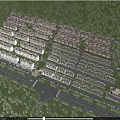 Aerial Planning of Neatly Arranged Residential Community With Trees and Roads