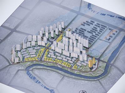 Modern Aerial View 3d model