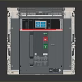 Modern Computer Server Unit With Metal Casing Digital Display And Control Buttons