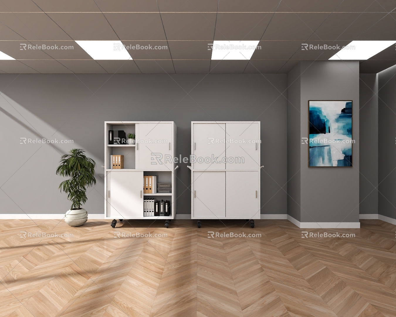 Filing Cabinet Cabinet Storage Cabinet Decorative Cabinet 3d model