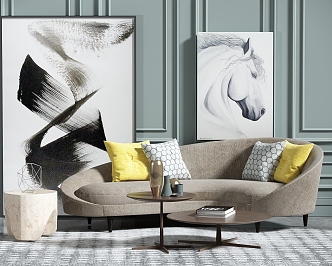 Modern sofa combination 3d model