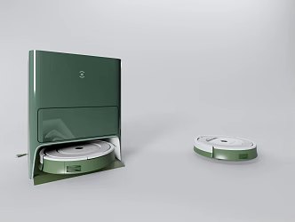 Modern intelligent vacuum cleaner sweeping robot 3d model