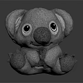Cute Soft Grey Koala Plush Toy Stuffed Animal For Kids Home Decor