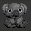 Muppet Toy Koala Toy Muppet Doll Doll Children's Toy Plush Toy Cartoon Toy 3d model