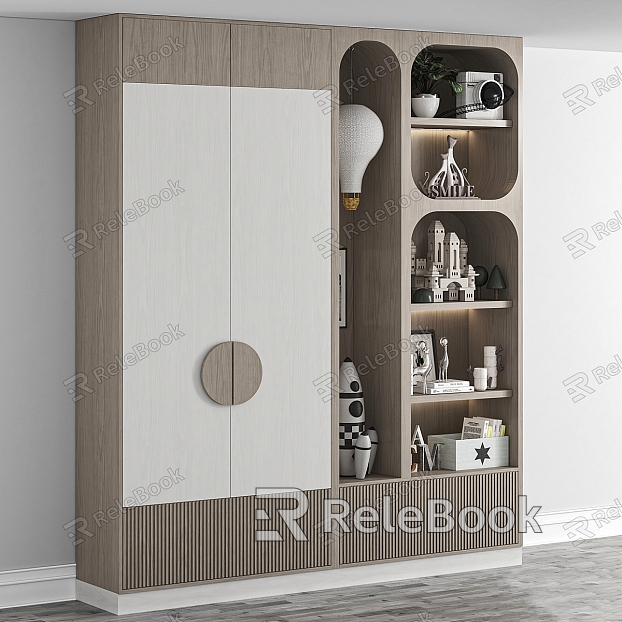 Children's Wardrobe Bedroom Cabinet Wardrobe Children's Wardrobe Decoration Home Furniture Decoration model