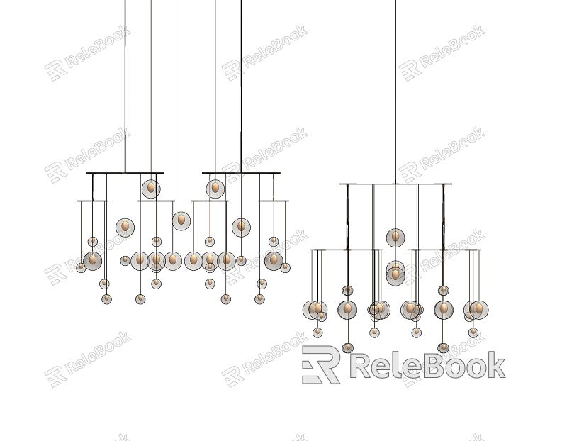 Modern chandelier chandelier combination model