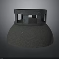 Metallic Dome Shaped Industrial Equipment With Upper Square Openings Structure