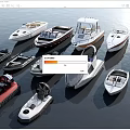 A Variety of Luxury Yachts with Unique Designs on Water