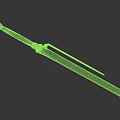 Long Handle Tool With Curved Structure And Metal Rod Design For Practical Use
