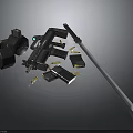 Tactical Weapon Set Including Rifle Grenades Bullets Magazines And Knife