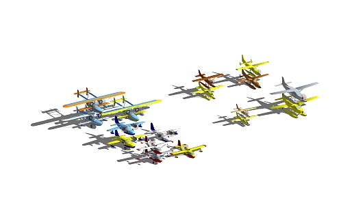 Seaplane Small Aircraft 3d model