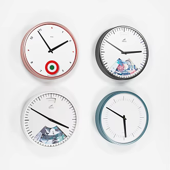 Modern clock wall clock 3d model