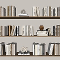 Books Books Books Magazines Ornaments Books Newspapers 3d model