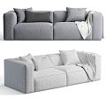 Modern Multi-Person Sofa Sofa Two-Person Sofa Casual Sofa Living Room Sofa Leather Sofa Corner Sofa 3d model