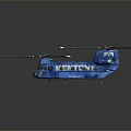 Blue Helicopter Model Featuring Detailed Rotor Blades And Realistic Exterior Design
