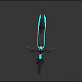 Turquoise Sports Equipment Scooter With Red Frame Black Wheels And Modern Design