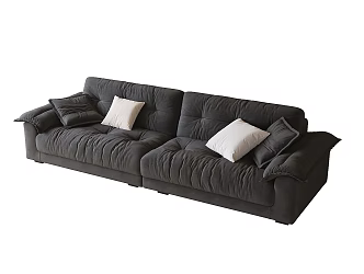 Three-seat sofa 3d model