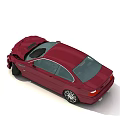 Red BMW Two Door Coupe With Front End Collision Damage