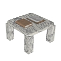 Modern Coffee Table Marble Coffee Table Book Ornaments Coffee Table Ornaments 3d model