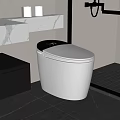 Modern toilet 3d model