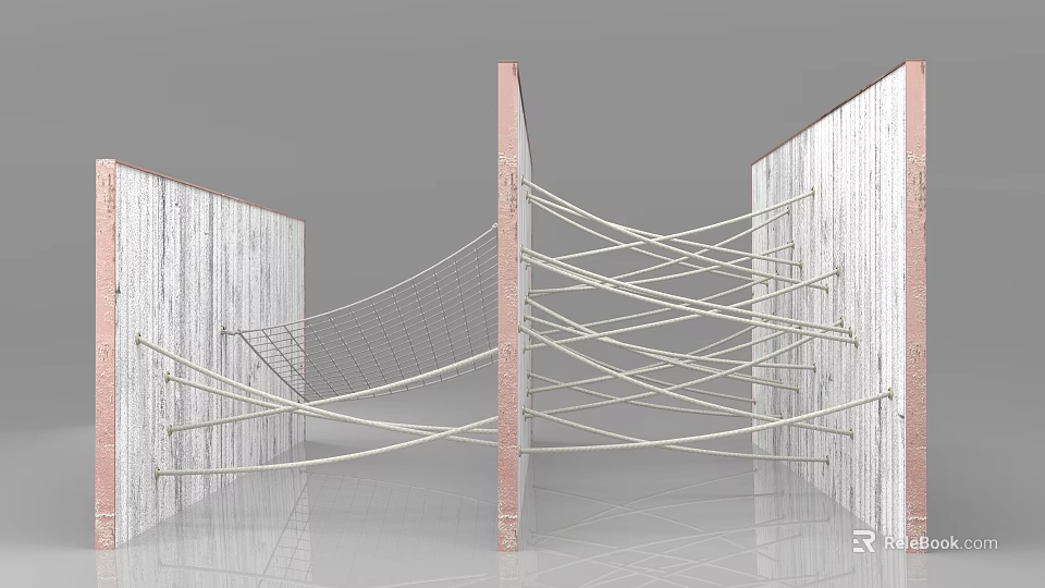 Durable Sports Training Equipment With Rope Net Structure For Fitness Workouts 3d model 