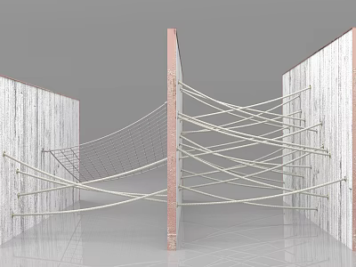 Durable Sports Training Equipment With Rope Net Structure For Fitness Workouts 3d model