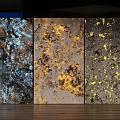 Artistic Wall Panels With Unique Textures In Interior 3d model