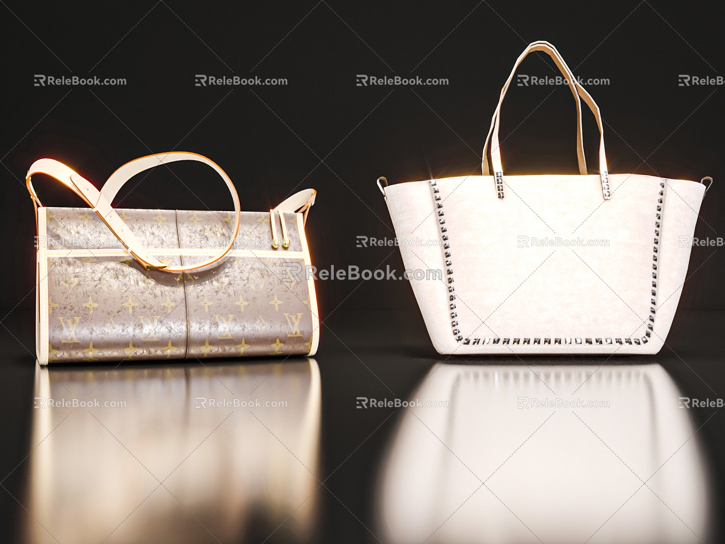 Bags, leather bags, handbags 3d model