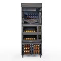 Multi Layer Kitchen Appliance With Transparent Door And Baking Items Inside