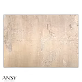 Vintage Square Rug With Distressed Beige Texture For Living Room Decor