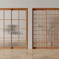 sliding door sliding door sliding door japanese style check sliding door chinese style sliding door 3d model