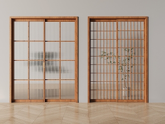 sliding door sliding door sliding door japanese style check sliding door chinese style sliding door 3d model