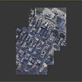 Detailed 3D City Model Showcasing Urban Building Complex And Skyscraper Architecture