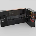 Modern Black Kitchen Cabinets With Drawers Storage Units Dark Countertop And Integrated Appliances