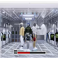 Fashion Retail Store in Shopping Mall with Mannequins and Stylish Clothing