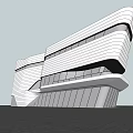 Modern Sales Office Building Simple Sales Department 3d model