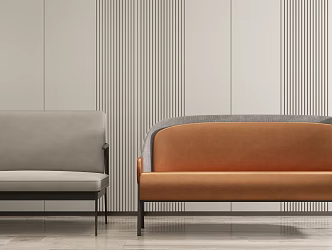 Modern Double Sofa Double Sofa Combination 3d model